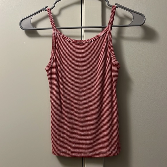 PacSun Red & White Striped Tank Top - Picture 3 of 3